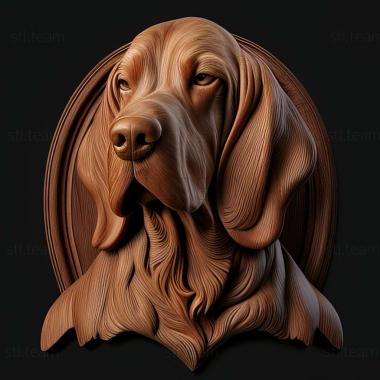 3D модель Собака бладхаунд (STL)